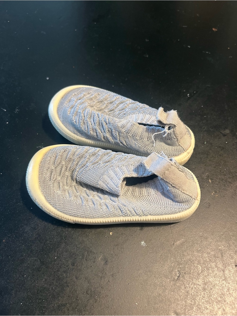 Jan and Jul Slip-On Knit Sneakers in Light Gray